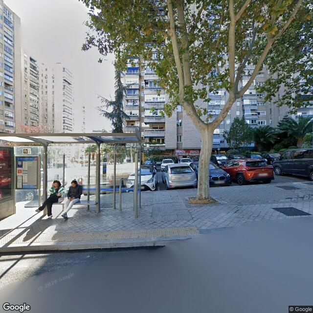Street view near Farmacia in Madrid