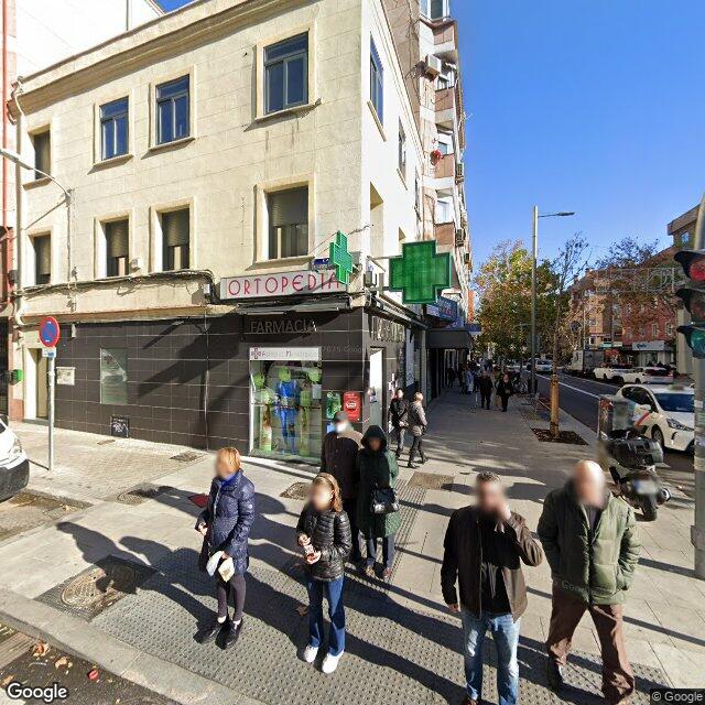 Street view near Farmacia in Madrid