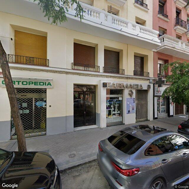 Street view near Farmacia in Madrid