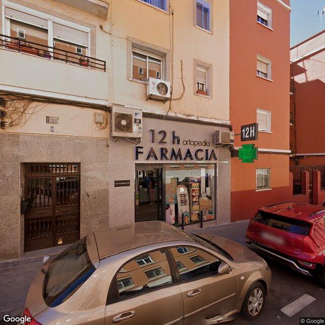 Street view near Farmacia in Madrid