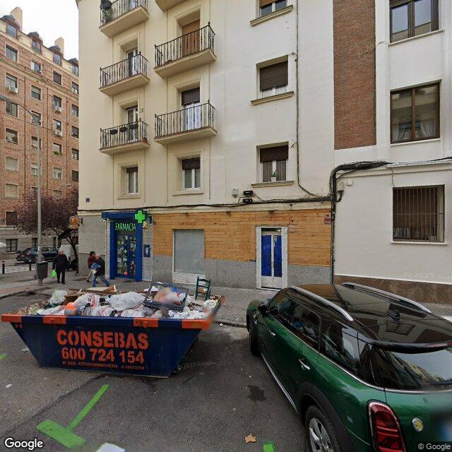 Street view near Farmacia in Madrid