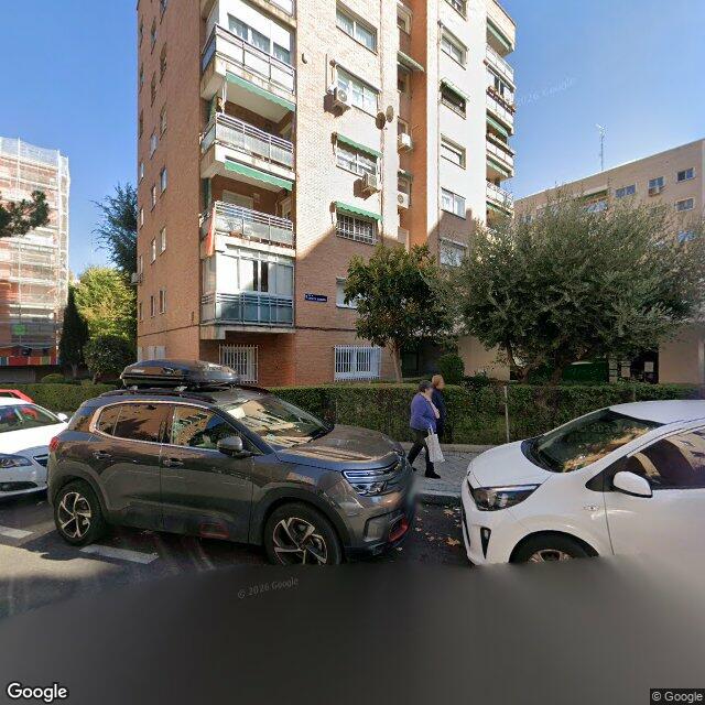 Street view near Farmacia in Madrid