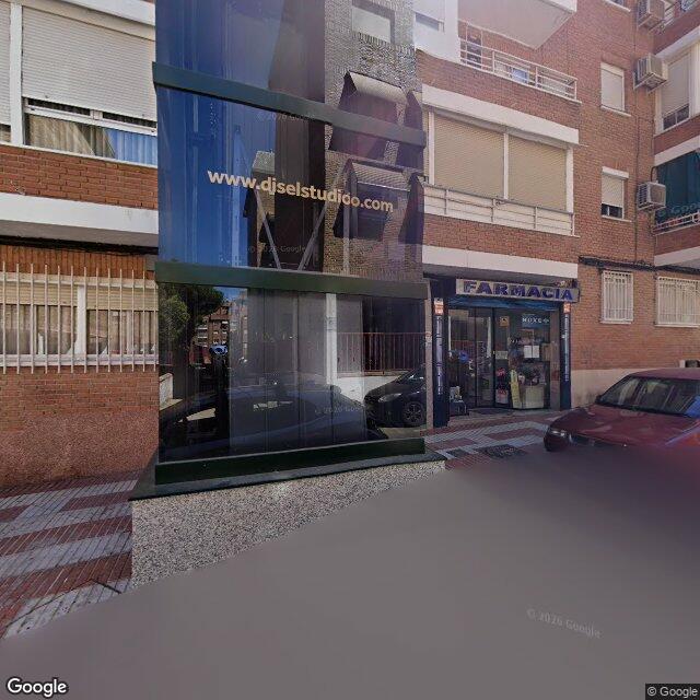 Street view near Farmacia in Madrid