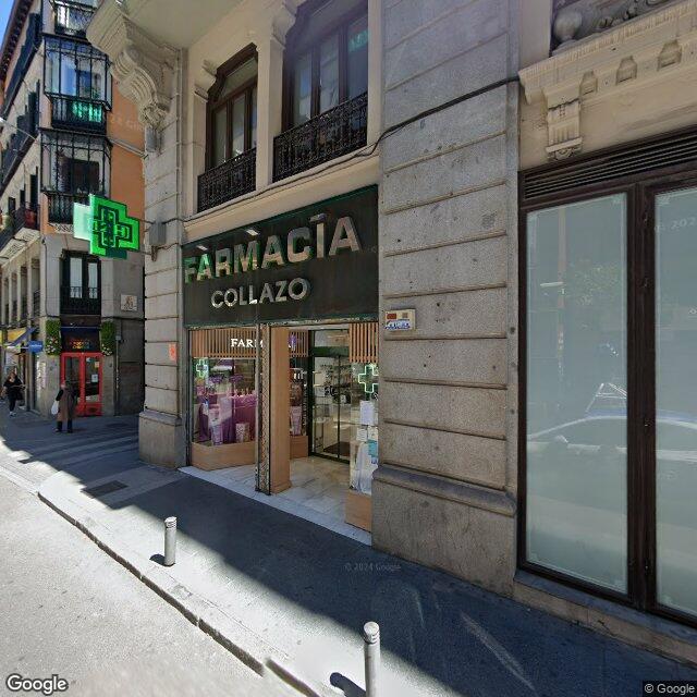 Street view near Farmacia in Madrid