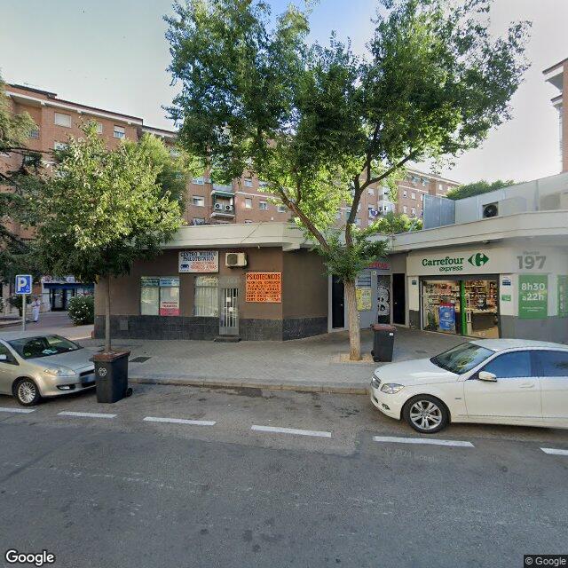 Street view near Farmacia in Madrid
