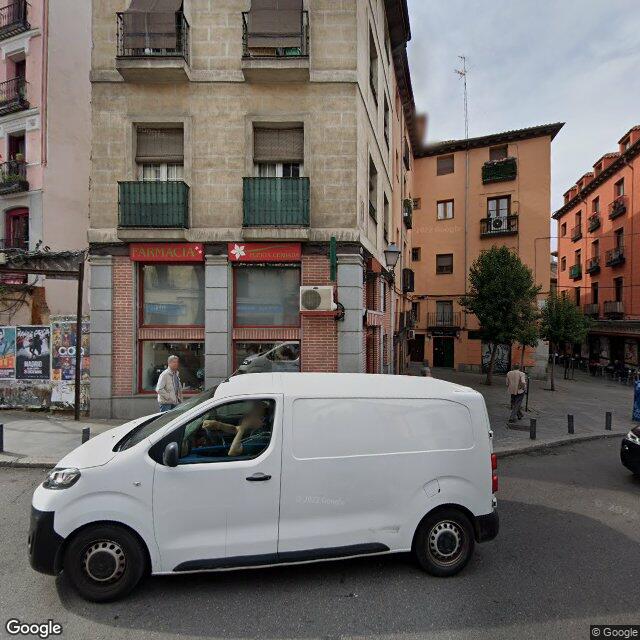 Street view near Farmacia in Madrid