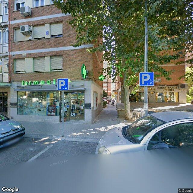 Street view near Farmacia in Madrid