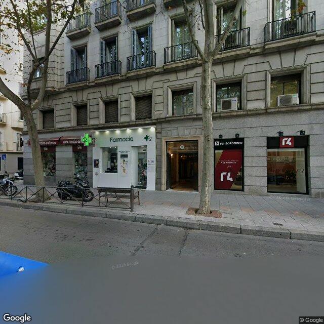 Street view near Farmacia in Madrid