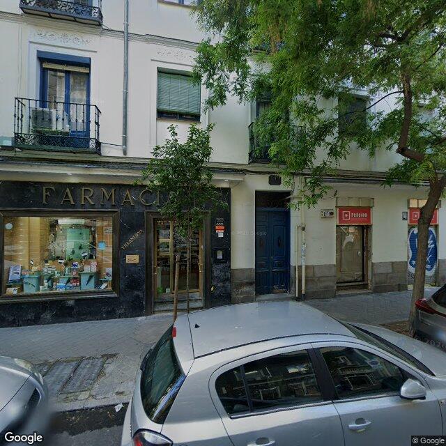 Street view near Farmacia in Madrid