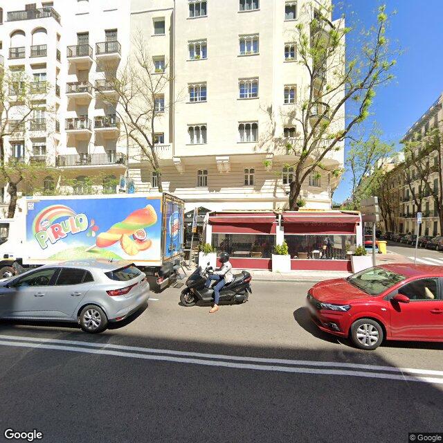Street view near Farmacia in Madrid