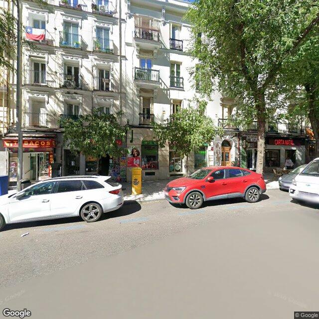 Street view near Farmacia in Madrid