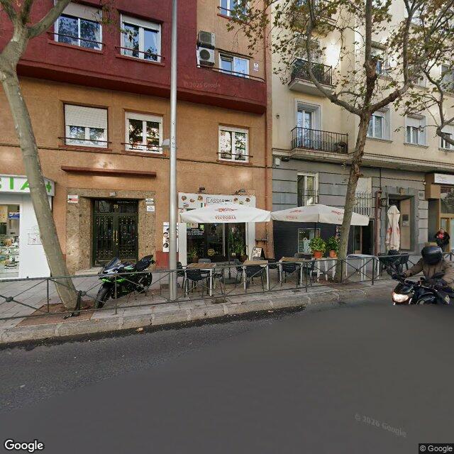 Street view near Farmacia in Madrid