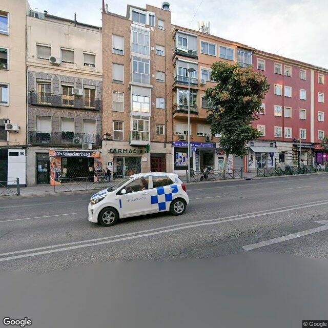 Street view near Farmacia in Madrid