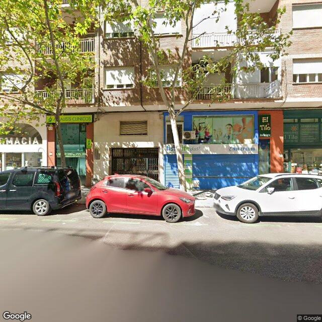 Street view near Farmacia in Madrid
