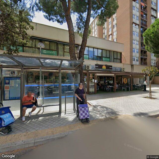 Street view near Farmacia in Madrid