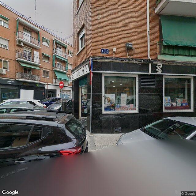 Street view near Farmacia in Madrid