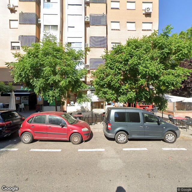 Street view near Farmacia in Madrid