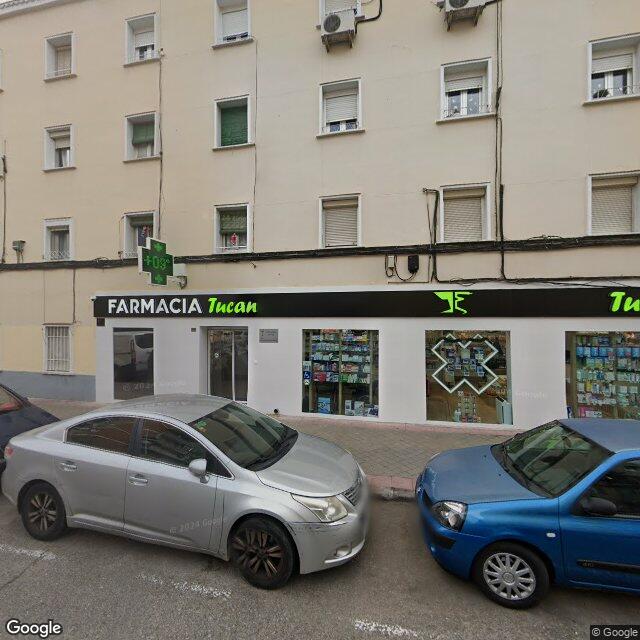 Street view near Farmacia in Madrid