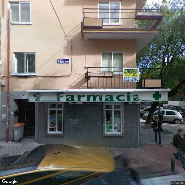 Street view near Farmacia in Madrid