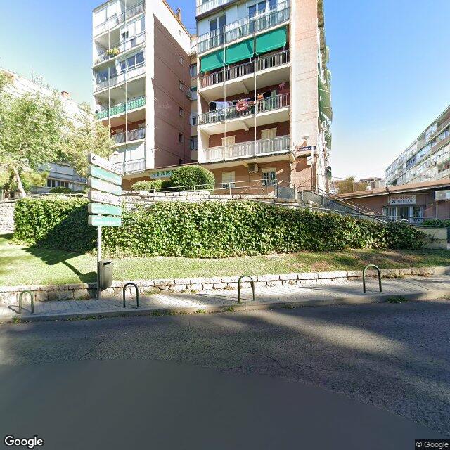 Street view near Farmacia in Madrid