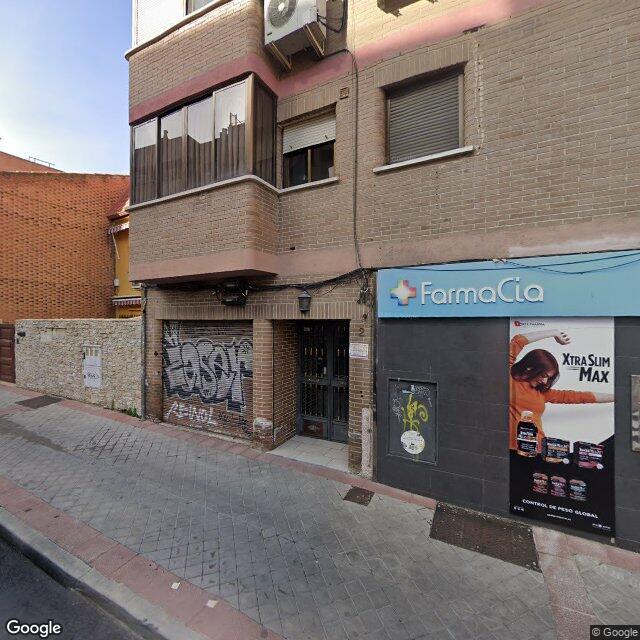 Street view near Farmacia in Madrid