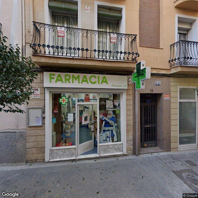 Street view near Farmacia in Madrid