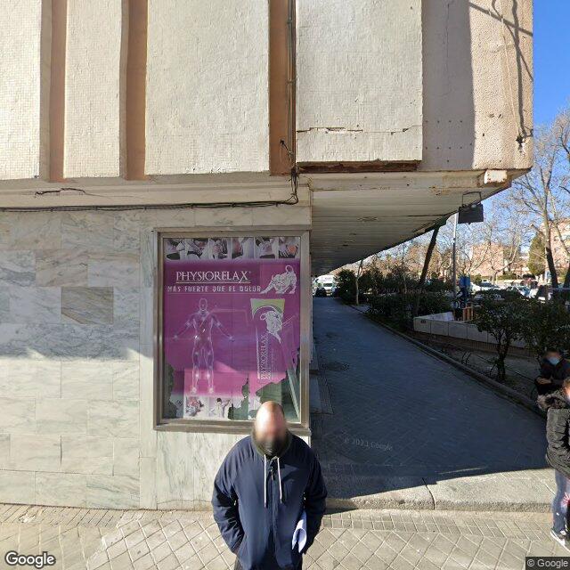 Street view near Farmacia in Madrid