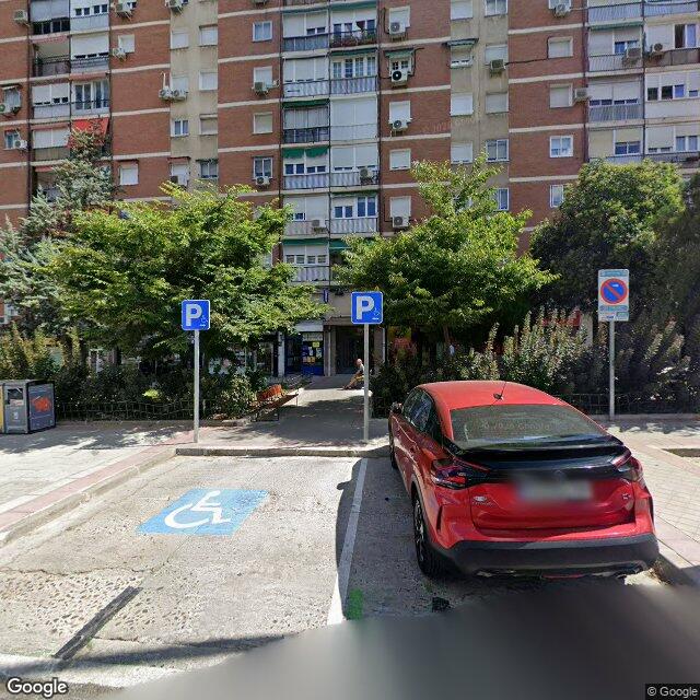 Street view near Farmacia in Madrid