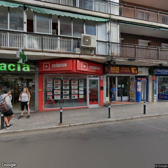 Street view near Farmacia in Madrid