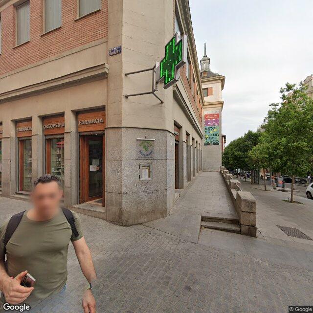 Street view near Farmacia in Madrid