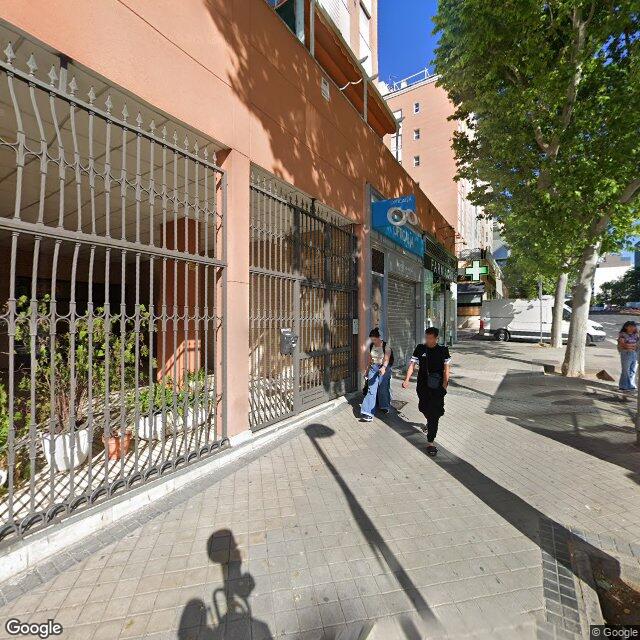 Street view near Farmacia in Madrid