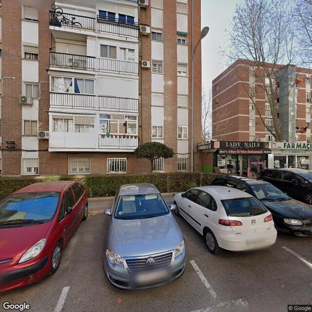 Street view near Farmacia in Madrid