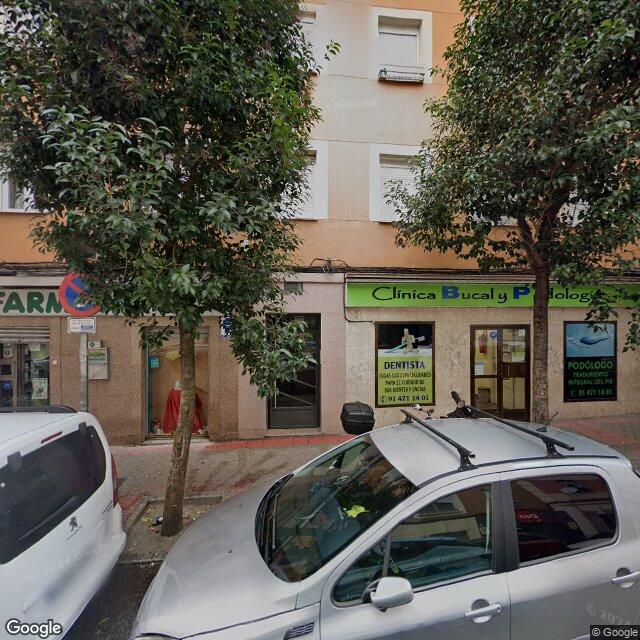 Street view near Farmacia in Madrid
