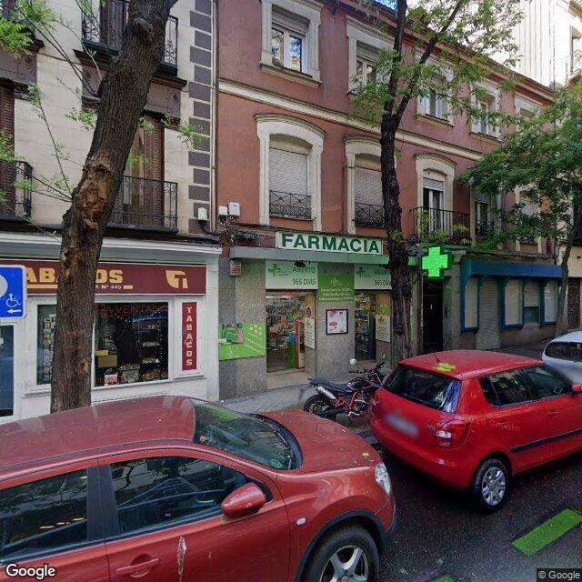Street view near Farmacia in Madrid
