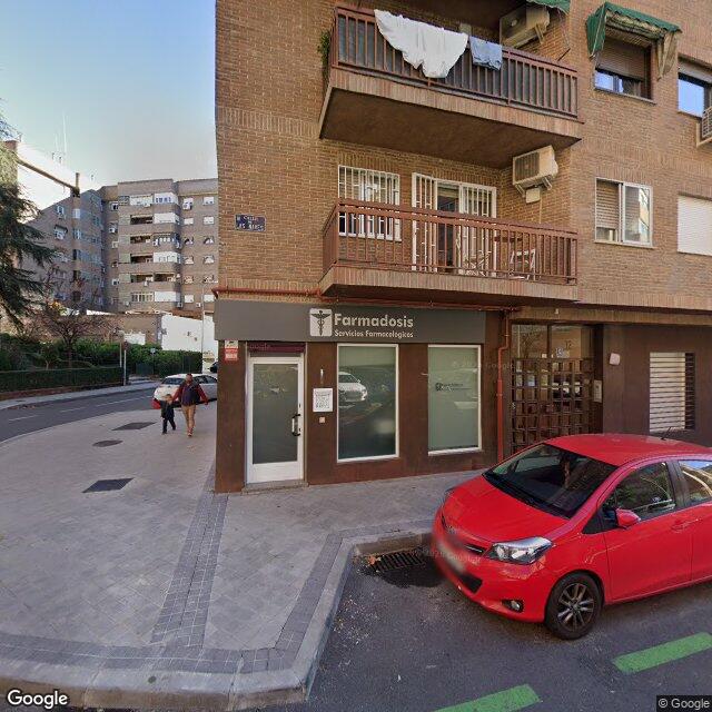 Street view near Farmacia in Madrid