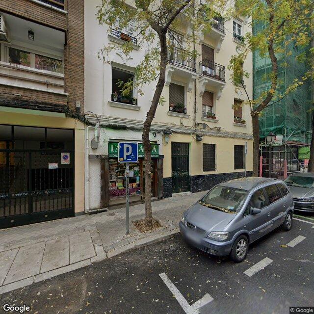 Street view near Farmacia in Madrid
