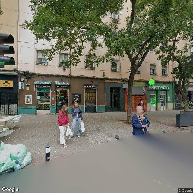 Street view near Farmacia in Madrid