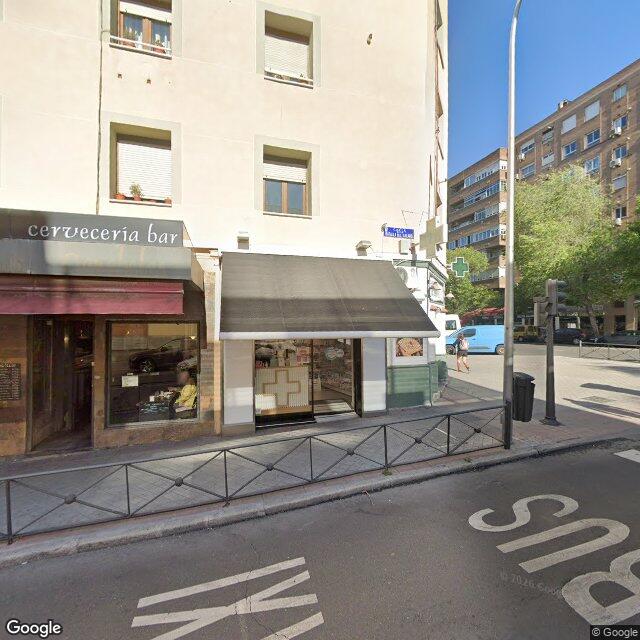 Street view near Farmacia in Madrid
