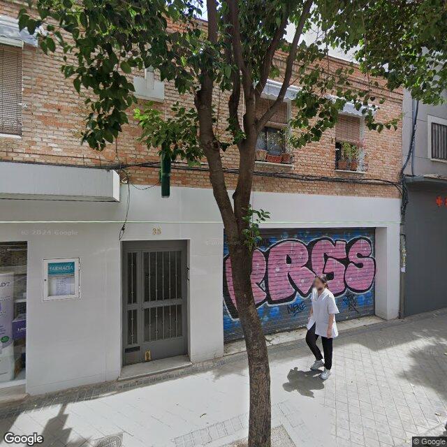 Street view near Farmacia in Madrid