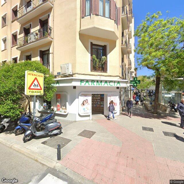 Street view near Farmacia in Madrid