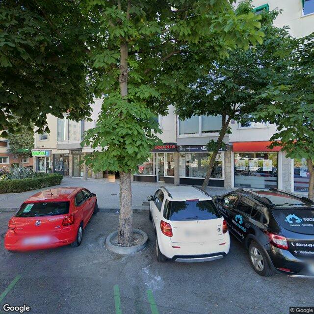 Street view near Farmacia in Madrid