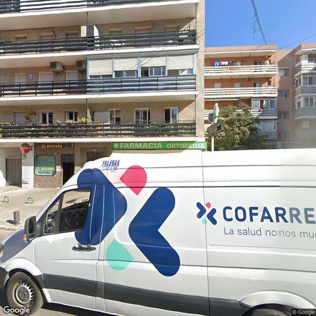 Street view near Farmacia in Madrid