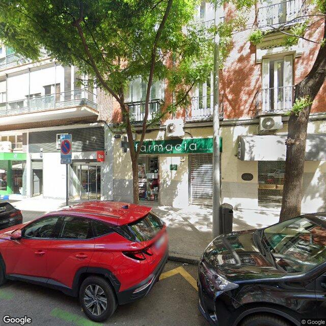 Street view near Farmacia in Madrid