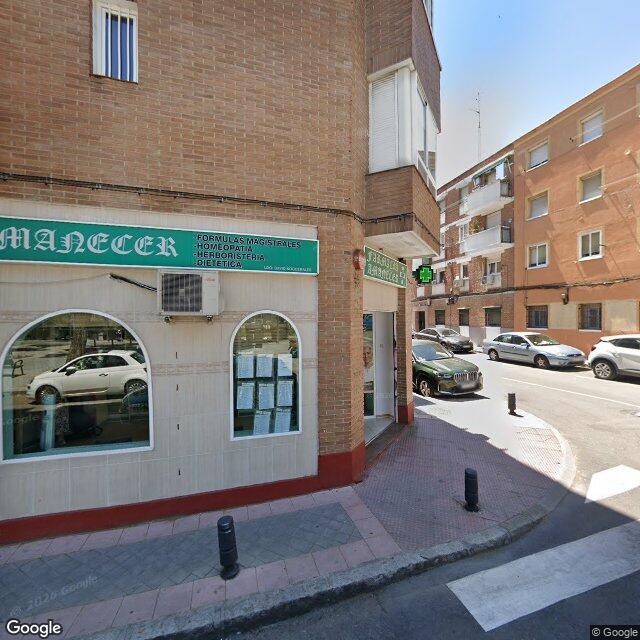 Street view near Farmacia in Madrid