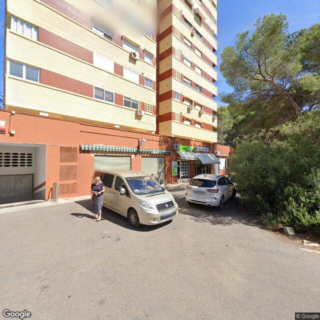 Street view near Farmacia in Spain