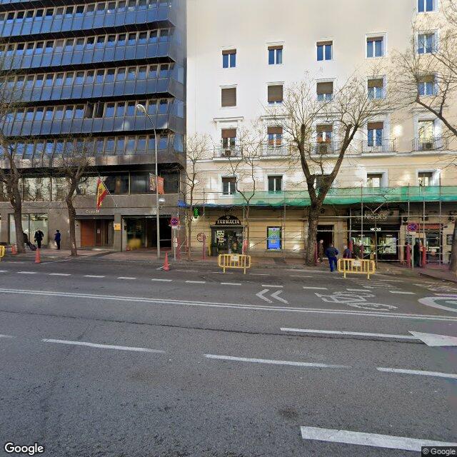 Street view near Farmacia in Madrid