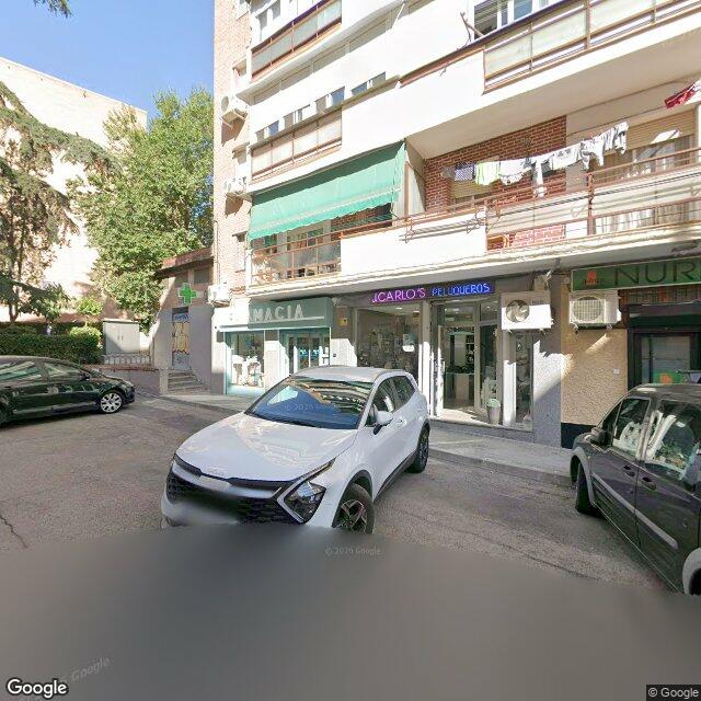 Street view near Farmacia in Madrid