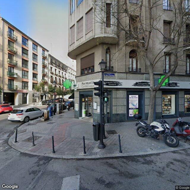 Street view near Farmacia in Madrid