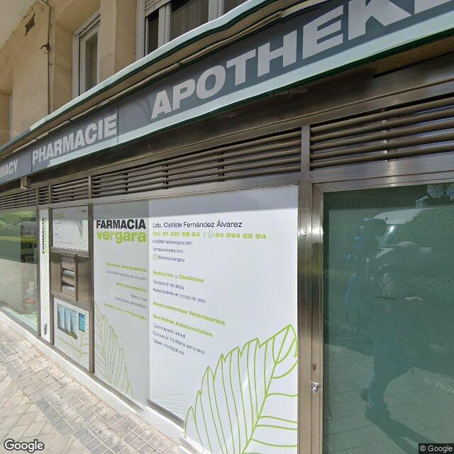 Street view near Farmacia in Madrid