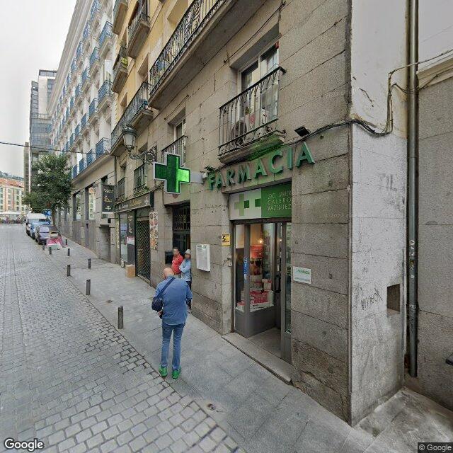 Street view near Farmacia in Madrid